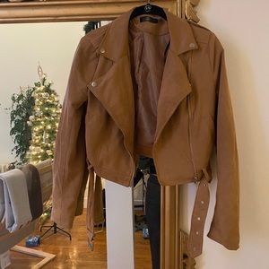 Missguided suede moto jacket